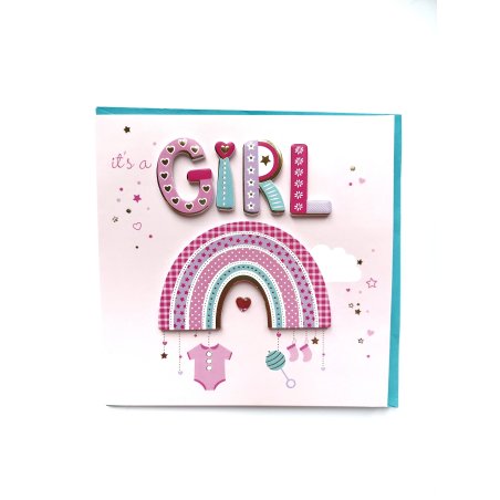 Листівка "its a Girl" 15х15 см+ конверт