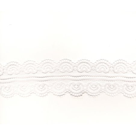 Кружево Аллюр №12, цвет белый 4,6см, 1м