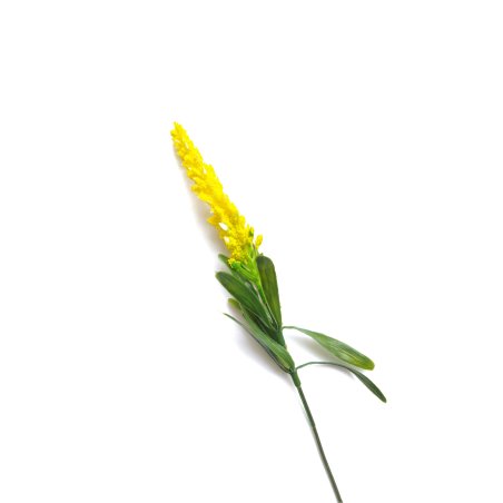 Искусственная зелень " веточка Сальвии ",цвет желтый , 25см