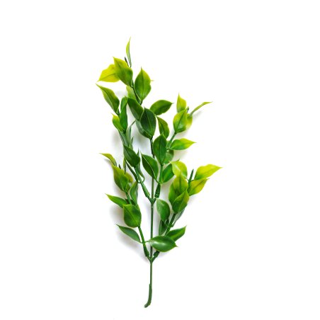 Искусственная зелень "Куст фикуса", цвет салатово-зеленый, 23 см