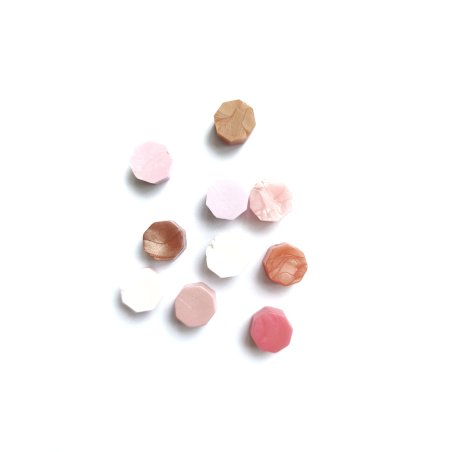Сургучні воскові міні-таблетки, колір рожевий мікс (10 штук)