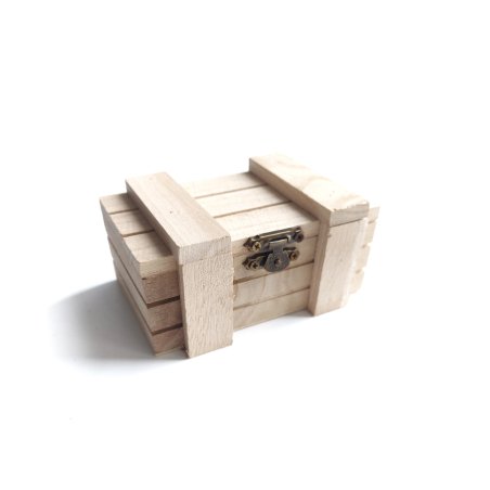 Дерев'яна шкатулка-ящик  №1, 10,5х6,5х4,5 см (1шт)