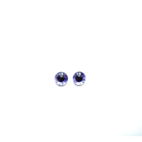 Глазки стеклянные для кукол №77179 (пара), 8 мм, цвет ягодный