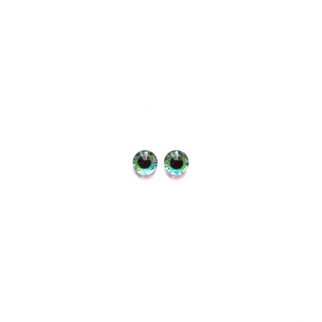 Очі скляні для ляльок №77330 (пара), 6 мм, колір зелений