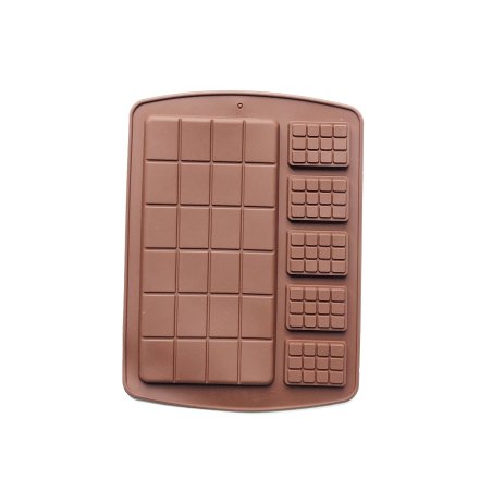 Силіконова "Плитка шоколаду велика + 5 міні"13*16см