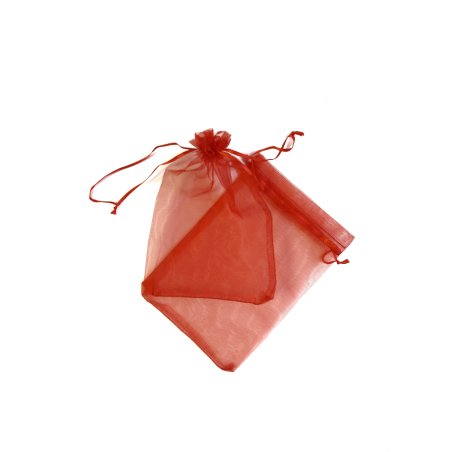 Подарунковий мішечок з органзи 13х18 см, колір-червоний (1шт)
