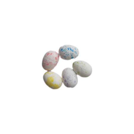 Набір пінопластових яєць "Перепелині", кольоровий мікс, 2 см 5шт