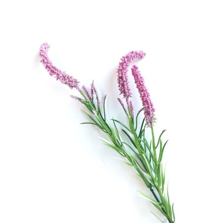 Штучна зелень "Гілочка вересу", колір пурпурний, 25 см