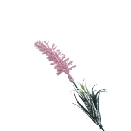 Искусственная зелень в флоке "Соцветие Гиацинта", цвет розовый, 19см