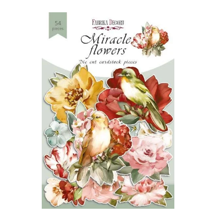 Набір вирубування для скрапбукінгу "Miracle flowers" FDDCS-04122 , 54  шт