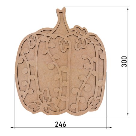 Артборд Тыква №14,  24,6Х30 СМ