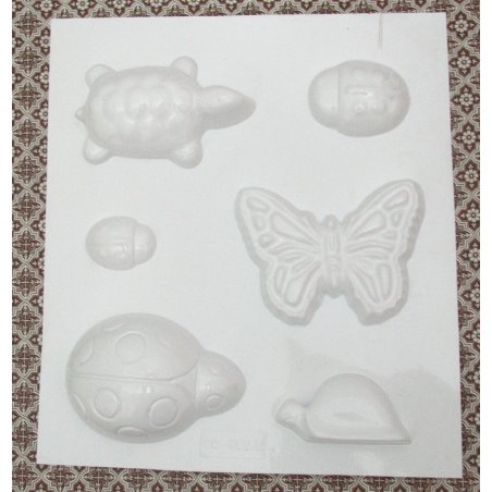 Пластиковая форма  Насекомые и черепаха №02 5533 (600311)