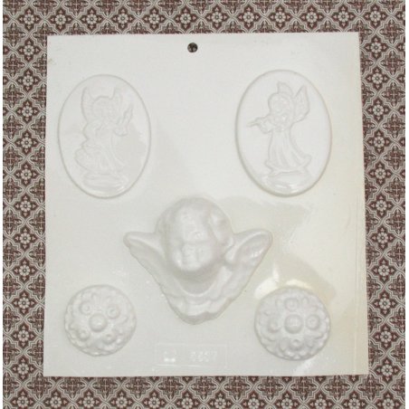Пластиковая форма Ангелы и орнаменты  №02 5537 (600301)