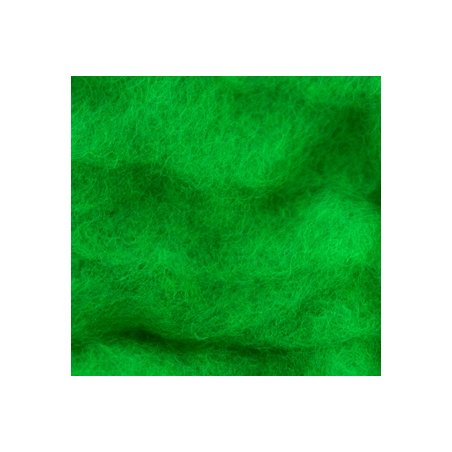 Вовна новозеландський кардочос К5006 (27мк.), яскраво-зелена, 25 г