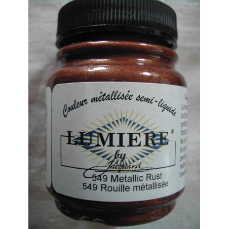 Акрилова фарба JACQUARD LUMIERE - 549 Metallic Rust (Металева іржа)