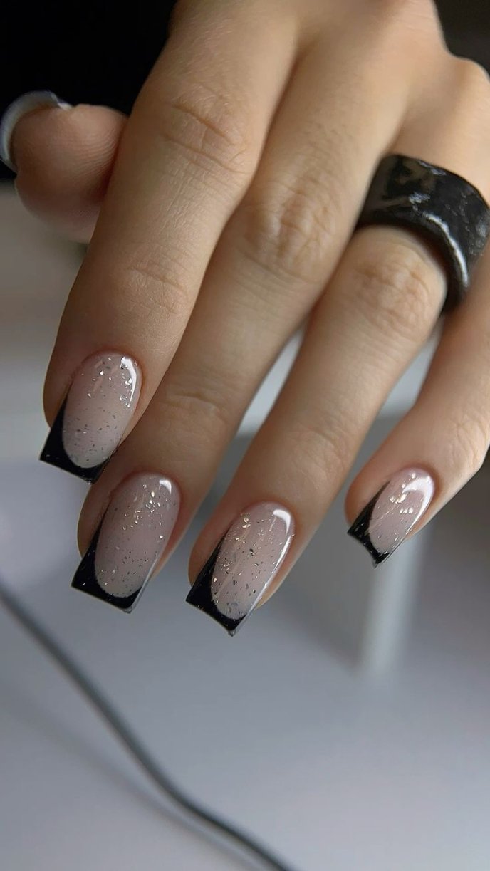 Френч з блискітками