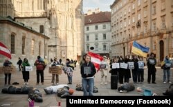 Акція на підтримку України у Відні