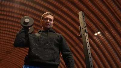 Ігор Цвєтов під час тренувань