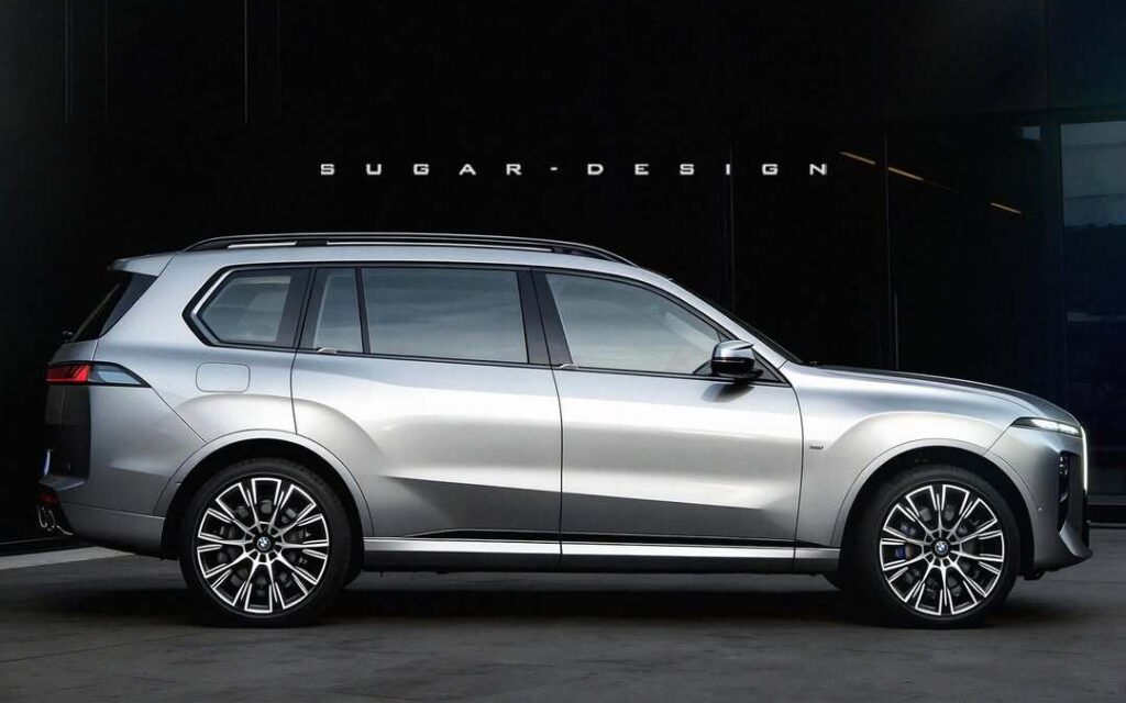 Рендер задньої частини нового BMW X7