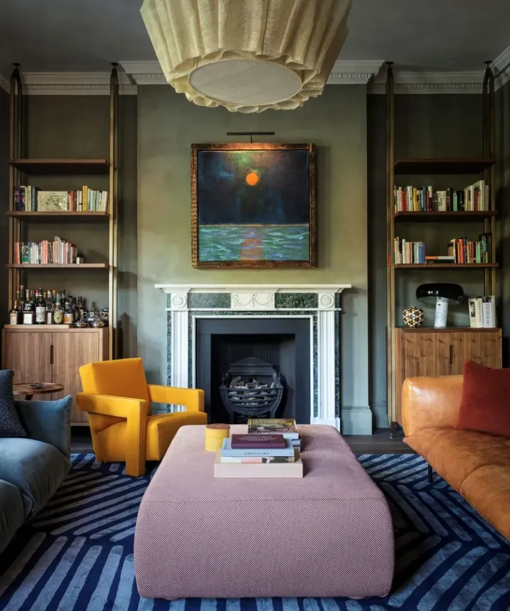 Інтер’єр з землистими зеленими відтінками