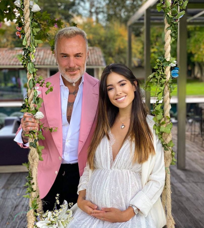 Джанлука Ваккі та Шерон Фонсека на baby-shower