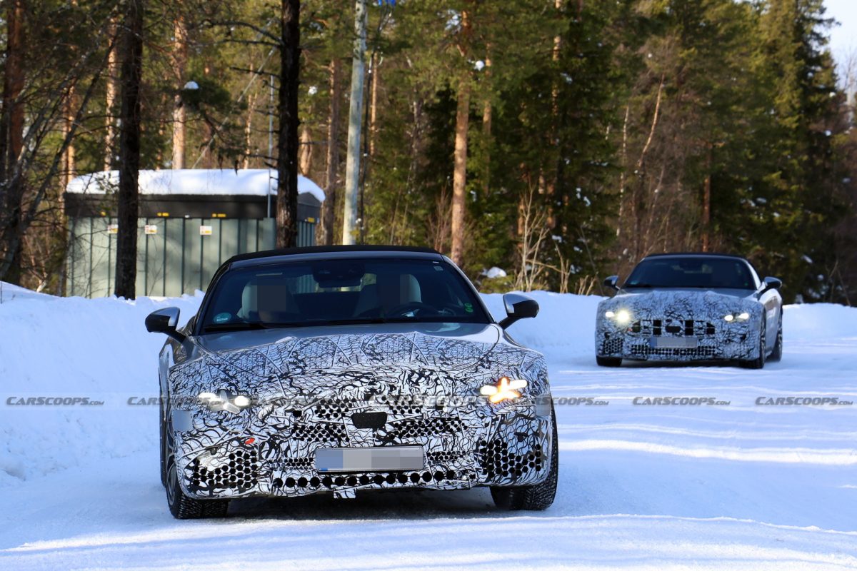 Рестайлінг фар оновленого Mercedes-Benz SL