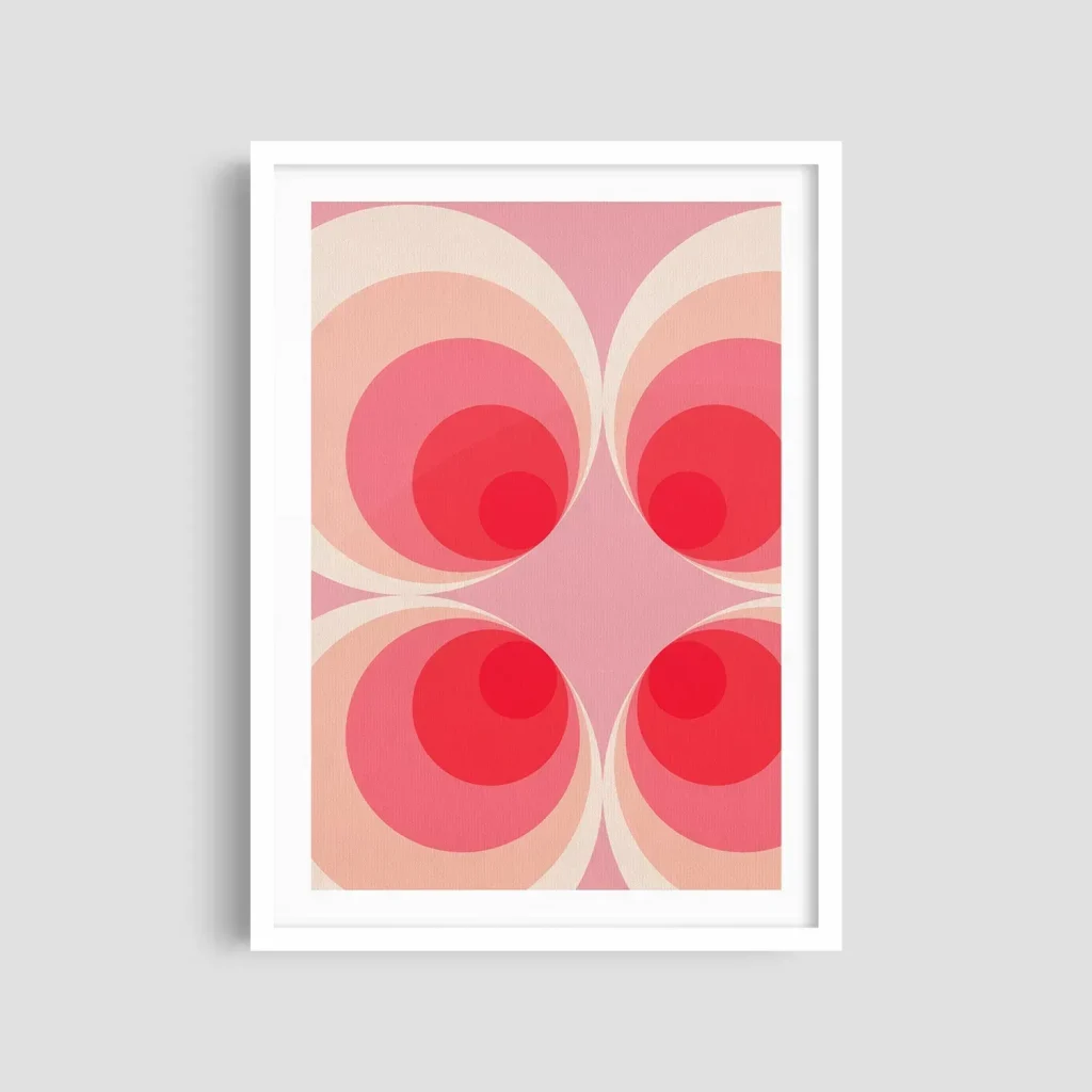 Постер Roomy у білій рамі "Pink Vibes"