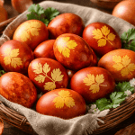 Фарбування крашанок у цибулевому лушпинні