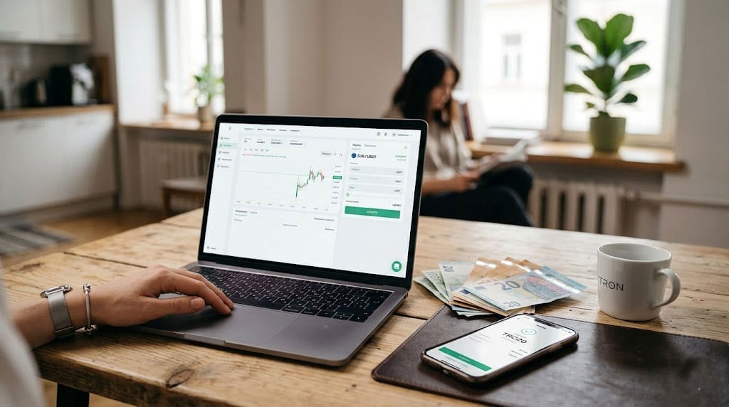  купити Tether TRC20 (USDT) за євро (EUR)