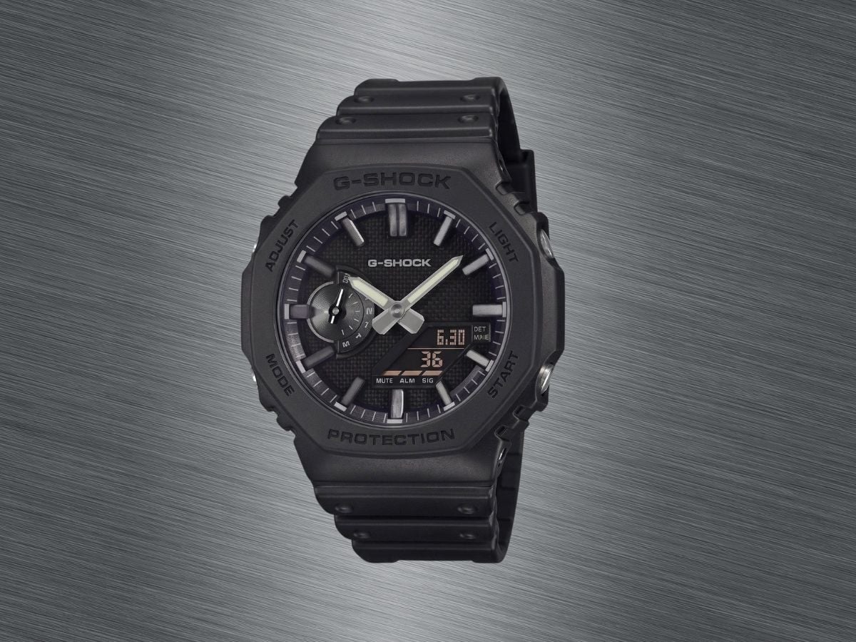 Модель годинника Casio GA-2100LXB вирізняється фірмовим дизайном Casio Oak.