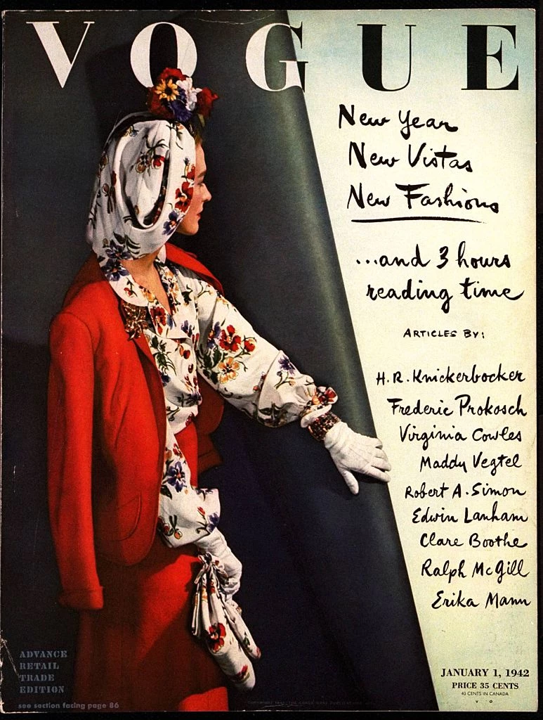 Обкладинка Vogue, січень 1942. Фото: John Rawlings. Conde Nast via Getty Images