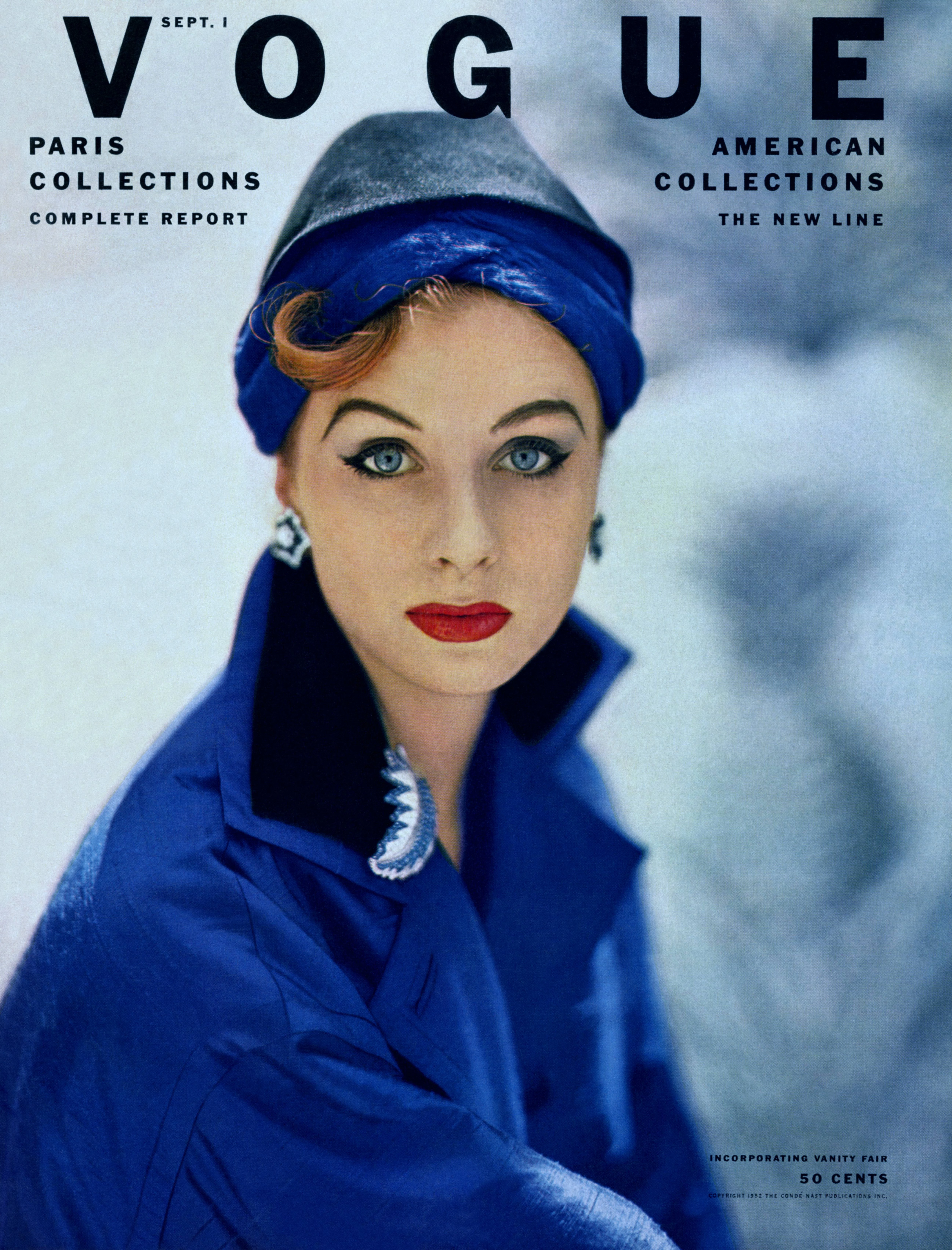 Модель Сюзі Паркер на обкладинці Vogue, вересень 1952. Фото: Roger Prigent/Conde Nast via Getty Images
