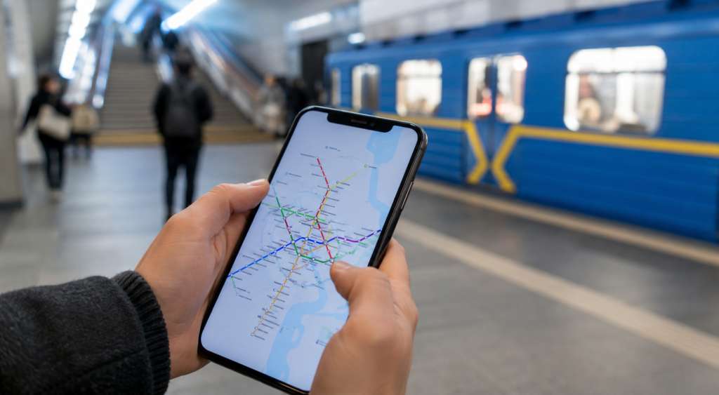 Інтерактивна карта метро України онлайн
