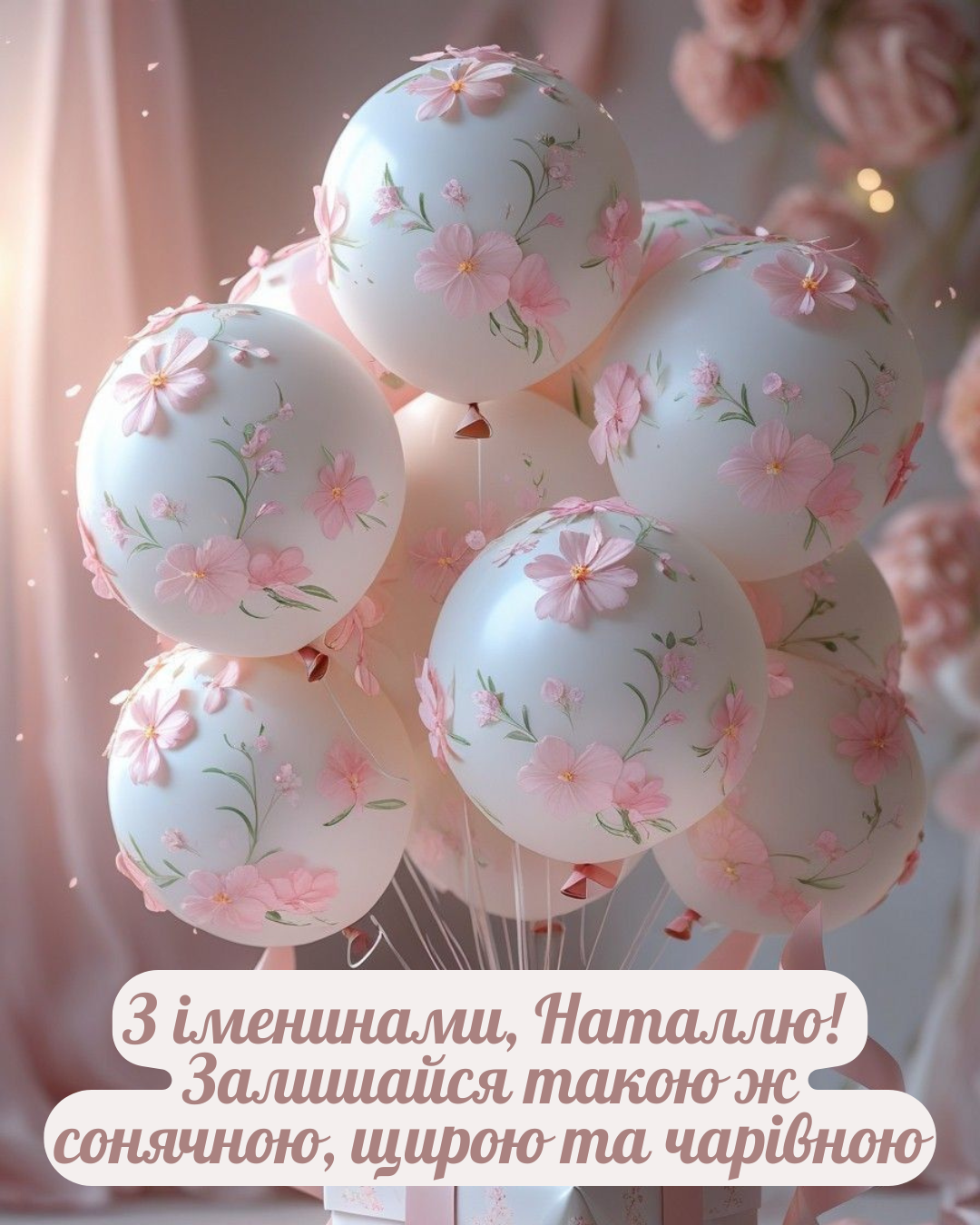 щирі побажання Наталії на іменини