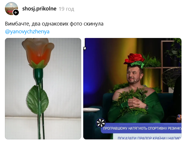 Женя Янович у костюмі квітки — це дофаміновий мем, якого нам бракувало - фото 903876