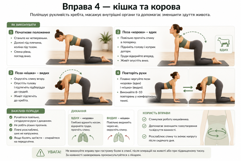 Вправа 4 — кішка та корова