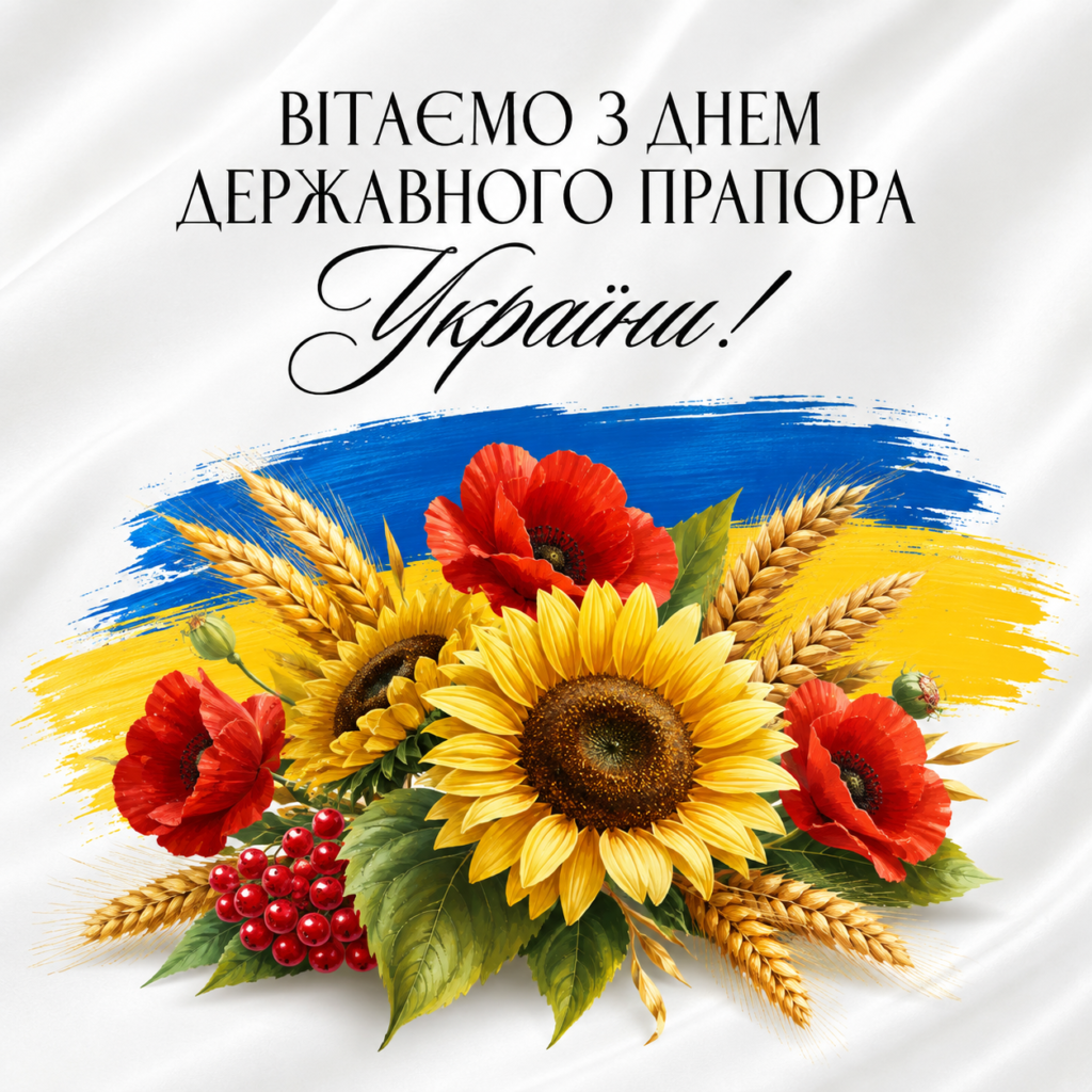 Красиві привітання з Днем Державного Прапора України