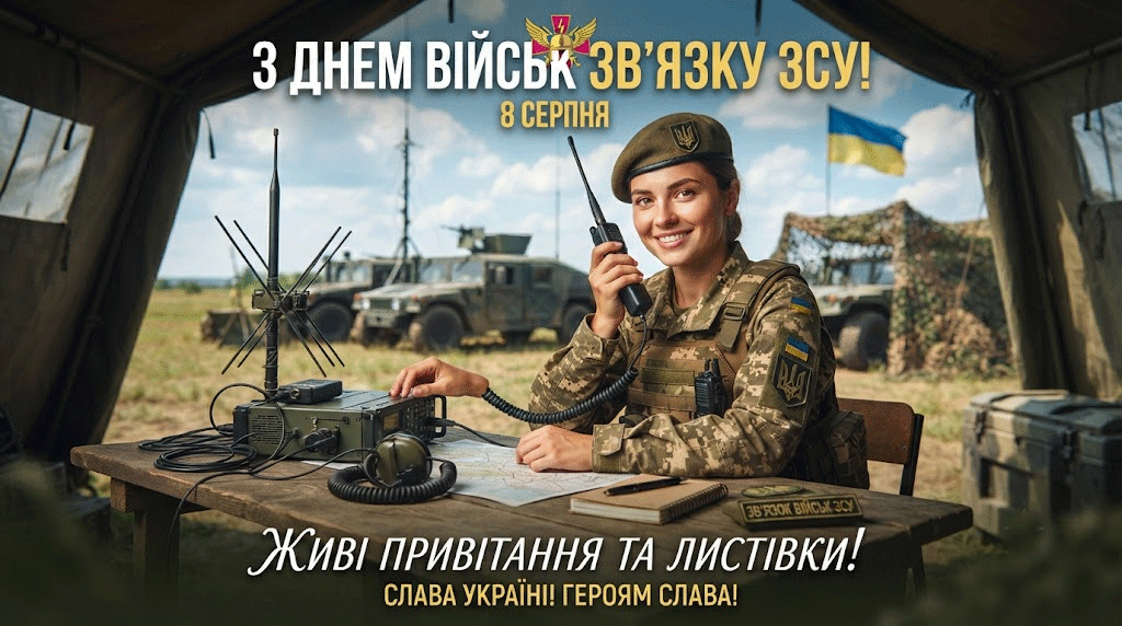 Щирі привітання з Днем військ зв’язку своїми словами