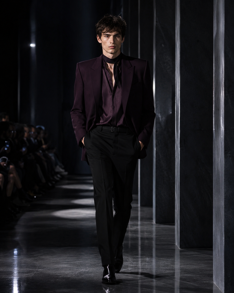 Saint Laurent прибирає з фіолетового зайву романтику