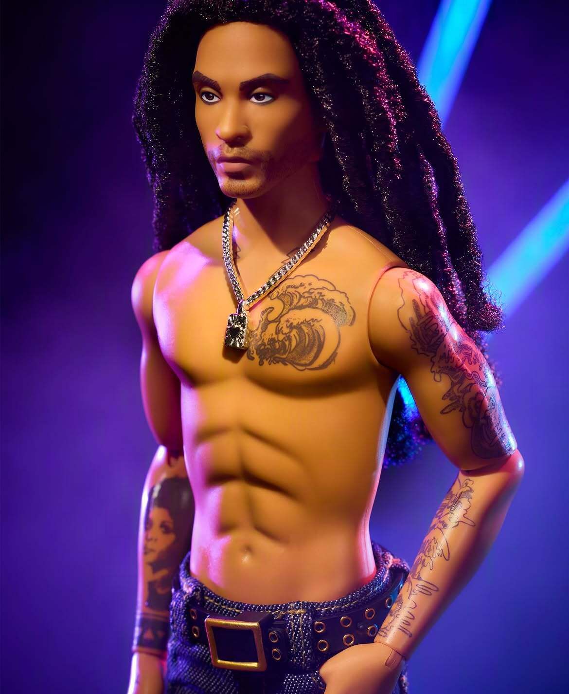 Ленні Кравіц перетворився на Кена - Mattel випустили його колекційну ляльку - фото 912458