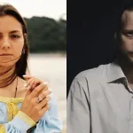 редакційна предметна сцена: складена військова форма поруч із закритою книгою сценарію та одним софітом